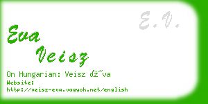 eva veisz business card